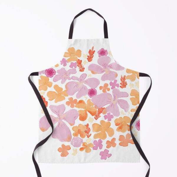Item preview, Pink and Orange Flower Cluster on Grey Background designed and sold by BuckaBaby.