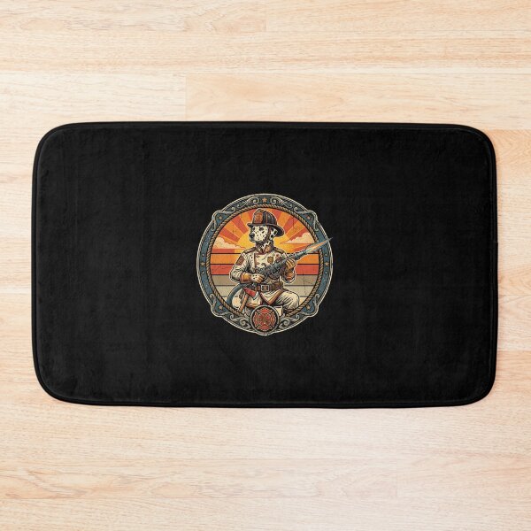 Item preview, Retro Vintage Firefighter Dalmatian Badge designed and sold by DuckOddity.