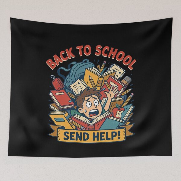 Item preview, Back to School Send Help Funny Design designed and sold by WikaKowalczyk.