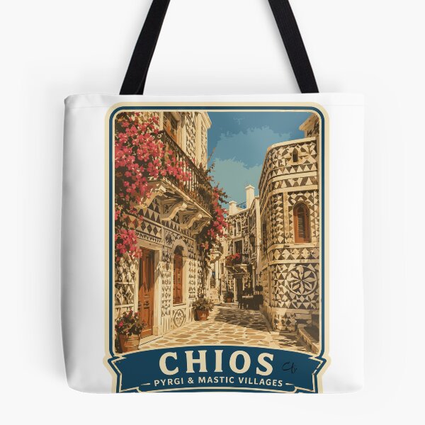 Item preview, Vintage Chios Pyrgi & Mastic Villages Travel designed and sold by CharaFei.Art.