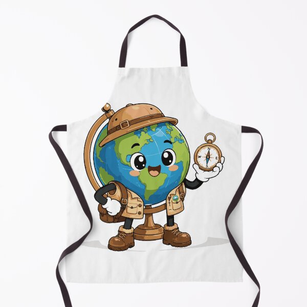 Item preview, Explorer Globe T-Shirt & Sticker | Cute Kawaii Geography Adventure Mascot | Teacher & Student Gift designed and sold by Sunday.Supply.