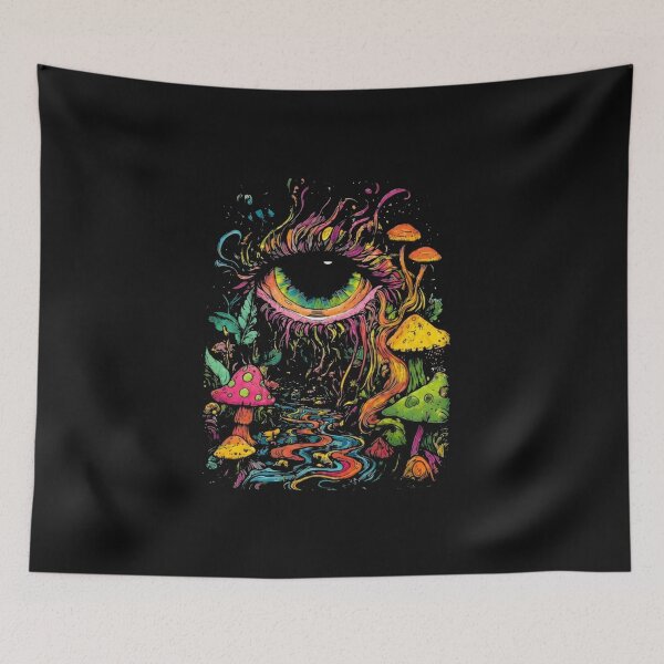 Item preview, Psychedelic Cosmic Eye Mushroom Art | Trippy Surreal Fantasy Art designed and sold by Gbriel3.