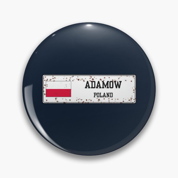 Item preview, Adamow Poland License Plate Style Sign - Polish Village Sign designed and sold by jeshands.