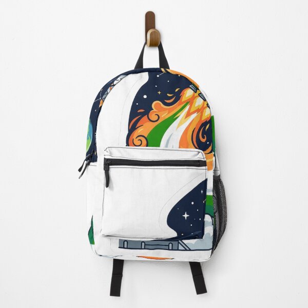 Item preview, ISRO Space Rocket India Flag Smoke Trail Sticker designed and sold by pickzone.