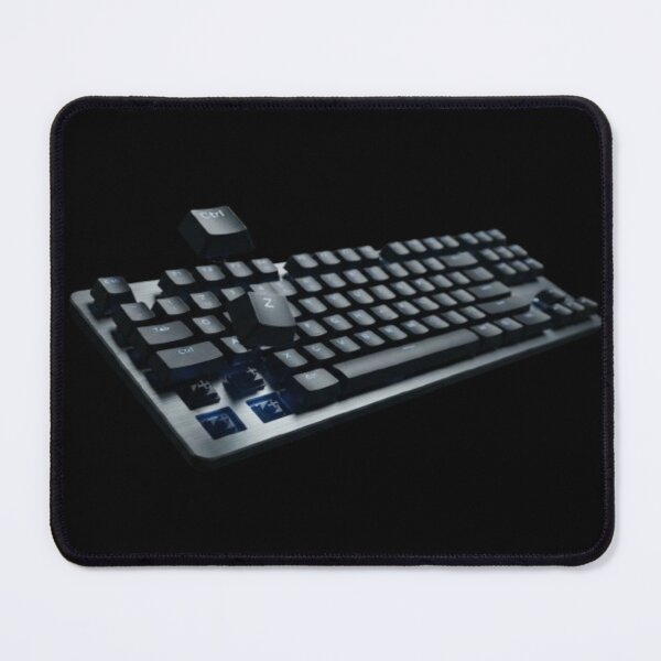 Item preview, Modern Mechanical Keyboard and Computer Setup Art designed and sold by DailySparks.