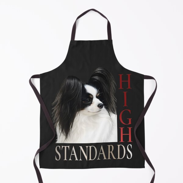 Item preview, High Standards Papillon Dog | Elegant Papillon Lover Gift | Minimalist Dog Portrait designed and sold by PapillonArtStudio.