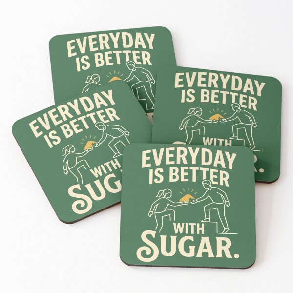 Item preview, Everyday Is Better With Sugar Sweet Couple Hiking Humor designed and sold by Amir Faysal.