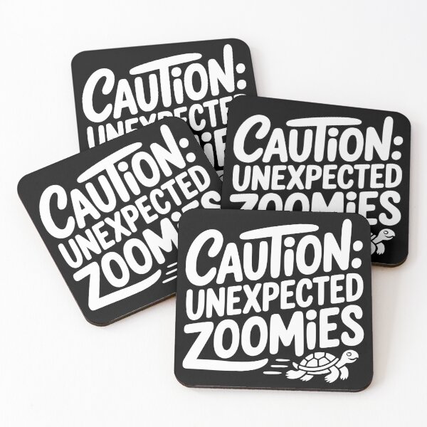 Item preview, Caution Unexpected Zoomies designed and sold by theartfulaspie.