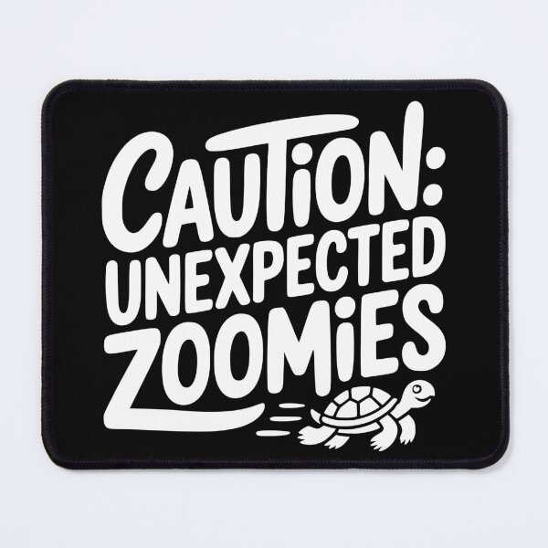 Item preview, Caution Unexpected Zoomies designed and sold by theartfulaspie.