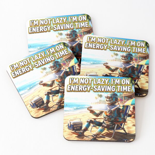 Item preview, Robot Enjoying Beach designed and sold by Iron El Studios.