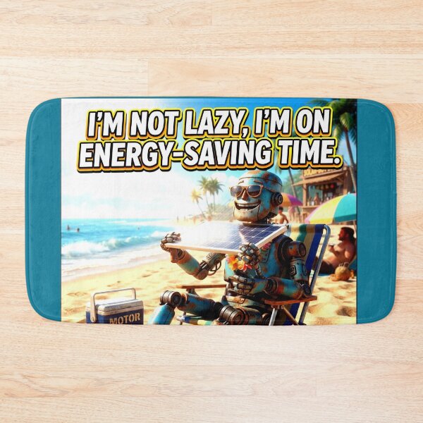Item preview, Robot Enjoying Beach designed and sold by Iron El Studios.