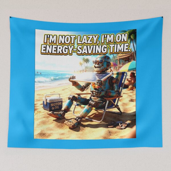 Item preview, Robot Enjoying Beach designed and sold by Iron El Studios.