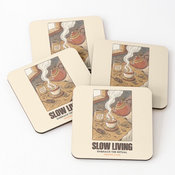Item preview, Slow Living Vintage Tea Ritual Art designed and sold by FEBRICAST.