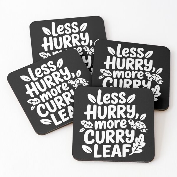 Item preview, Less Hurry More Curry Leaf designed and sold by theartfulaspie.