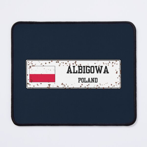 Item preview, Albigowa Poland License Plate Style Sign - Polish Village Sign designed and sold by jeshands.