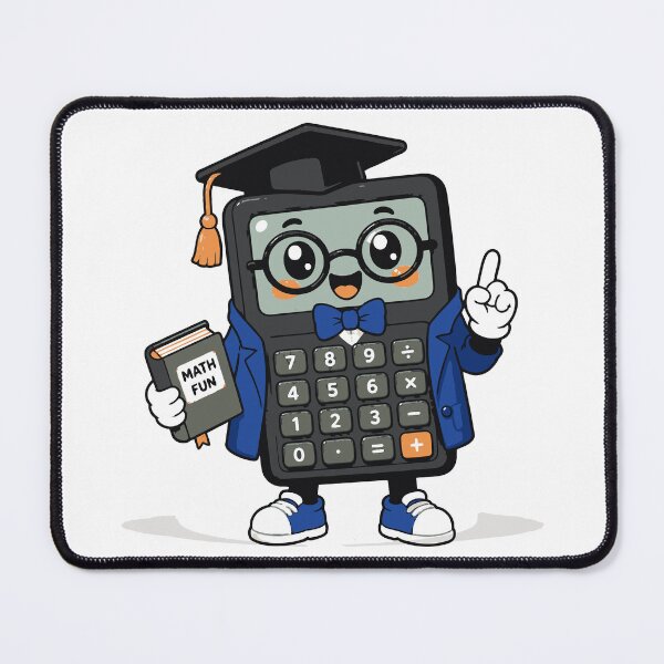 Item preview, Professor Calculator T-Shirt & Sticker | Cute Kawaii Math Teacher Mascot | STEM Student Gift designed and sold by Sunday.Supply.
