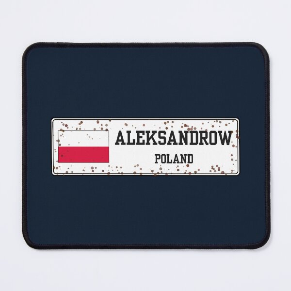 Item preview, Aleksandrow Poland License Plate Style Sign - Polish Town Sign designed and sold by jeshands.