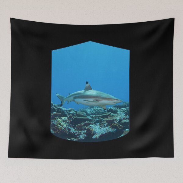 Item preview, Blacktip Reef Shark Organic Shape * Yap Vertigo Design |  designed and sold by Photo & Design Ute Niemann.