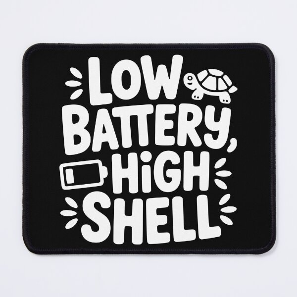 Item preview, Low Battery High Shell designed and sold by theartfulaspie.