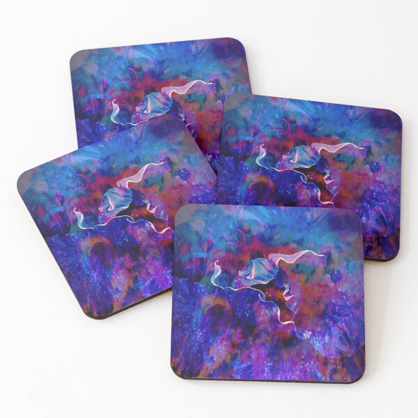 Item preview, Abstract Neon Bioluminescent Iris designed and sold by WitchyBotanicaArt.