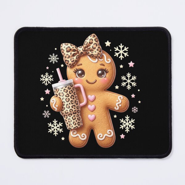 Item preview, Cute Gingerbread Leopard Coquette Christmas Xmas Girl Women designed and sold by clothesy7.
