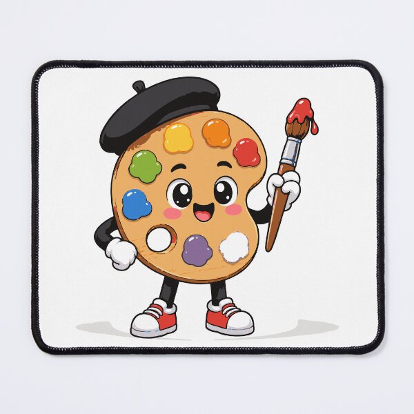 Item preview, Artist Palette T-Shirt & Sticker | Cute Kawaii Art Teacher Mascot | Creative School Gift designed and sold by Sunday.Supply.