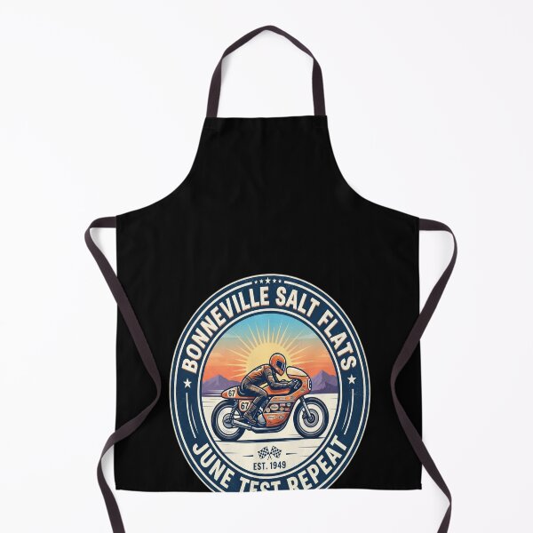 Item preview, Bonneville Salt Flats Vintage Retro Motorcycle Rider designed and sold by GiftingBob.