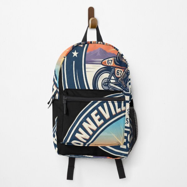 Item preview, Bonneville Salt Flats Vintage Retro Motorcycle Rider designed and sold by GiftingBob.