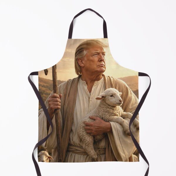 Item preview, Trump Jesus : Trump as the Good Shepherd – Symbolic Christian-Inspired Political Art designed and sold by Obinne.