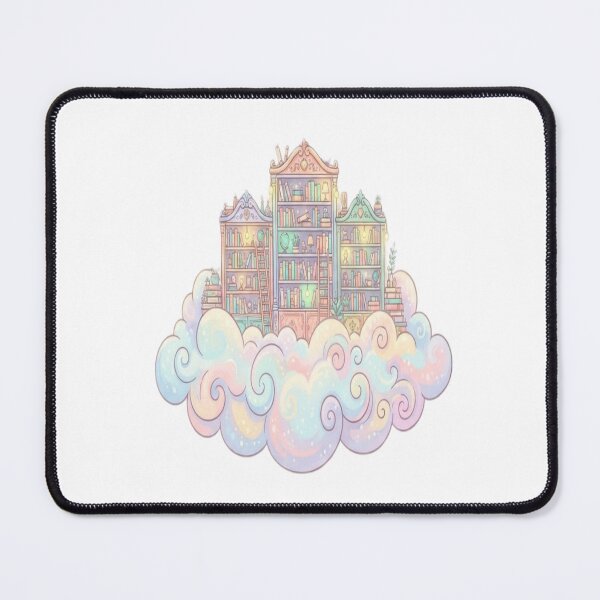 Item preview, Dreamy Floating Library Sticker | Pastel Fantasy Bookshelf | Cozy Book Lover Aesthetic | Cute Reading Vinyl Decal designed and sold by AdityaShop18.