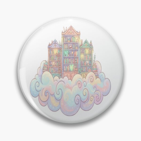Item preview, Dreamy Floating Library Sticker | Pastel Fantasy Bookshelf | Cozy Book Lover Aesthetic | Cute Reading Vinyl Decal designed and sold by AdityaShop18.