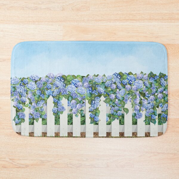 Item preview, Iconic Nantucket Blue Hydrangeas Fence designed and sold by Coastal Joy.