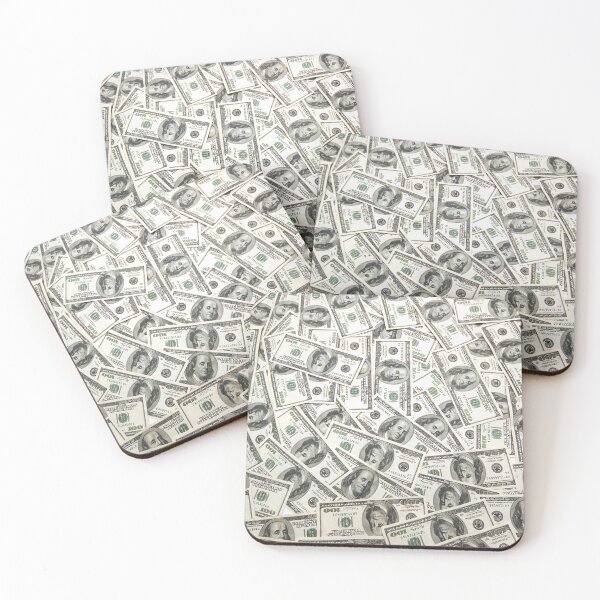 Item preview, Money Pattern Hundred Dollar Bills Cash Background Rich Wealth Aesthetic designed and sold by Divine Ease.