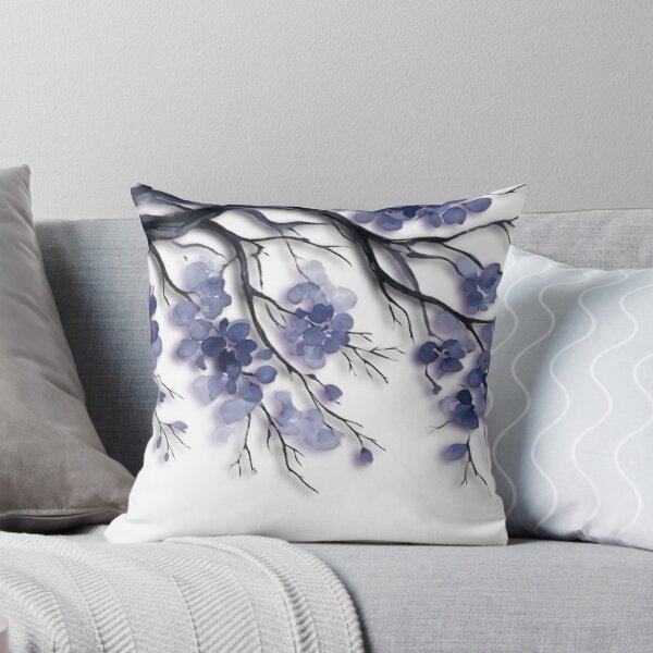 Item preview, Blue Blossom Branch Watercolor designed and sold by PebsPebs.