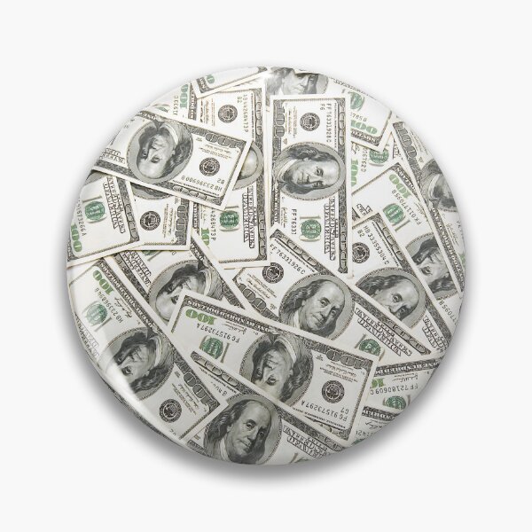 Item preview, Money Pattern Hundred Dollar Bills Cash Background Rich Wealth Aesthetic designed and sold by Divine Ease.