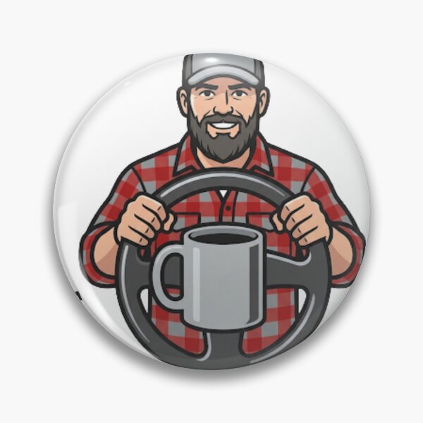 Item preview, Funny Trucker Diesel Coffee Steering Wheel designed and sold by NeonNerd Studio.