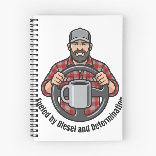 Item preview, Funny Trucker Diesel Coffee Steering Wheel designed and sold by NeonNerd Studio.