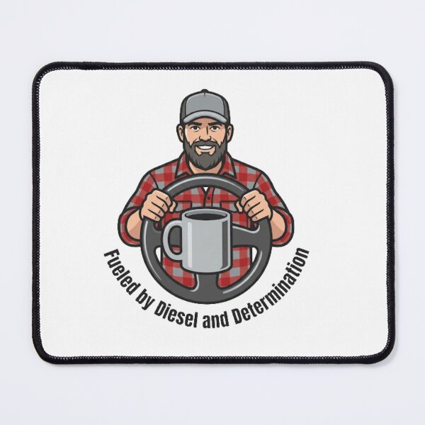 Item preview, Funny Trucker Diesel Coffee Steering Wheel designed and sold by NeonNerd Studio.