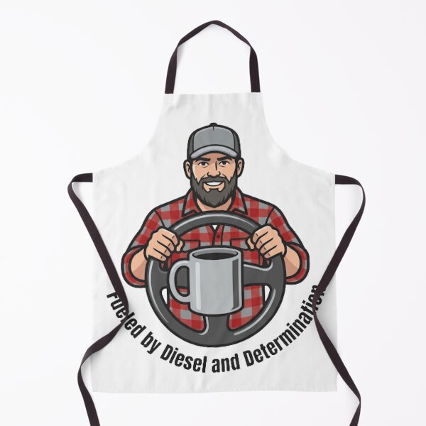 Item preview, Funny Trucker Diesel Coffee Steering Wheel designed and sold by NeonNerd Studio.