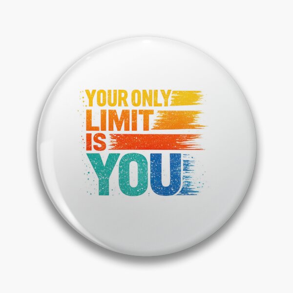 Item preview, Your Only Limit Is You Motivational Typography | Vintage Distressed Inspirational Quote designed and sold by CreativeNest Prints.