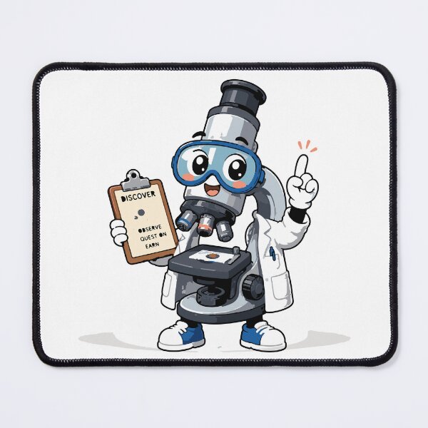 Item preview, Professor Microscope T-Shirt & Sticker | Cute Kawaii Science Teacher Mascot | STEM Gift designed and sold by Sunday.Supply.