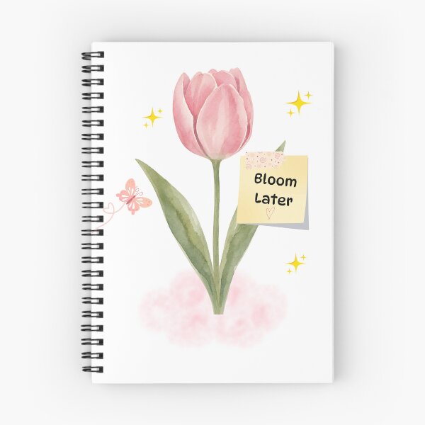 Item preview, Bloom Later | Pink Tulip | Watercolor Aesthetic | Cute Sticker designed and sold by BLOOMVELLE.