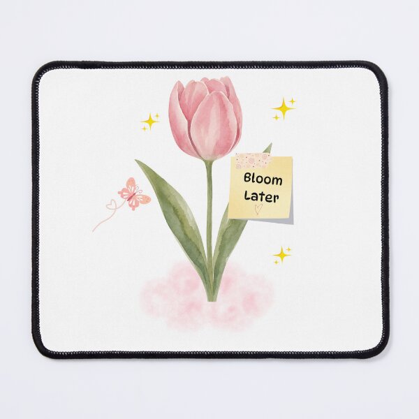 Item preview, Bloom Later | Pink Tulip | Watercolor Aesthetic | Cute Sticker designed and sold by BLOOMVELLE.