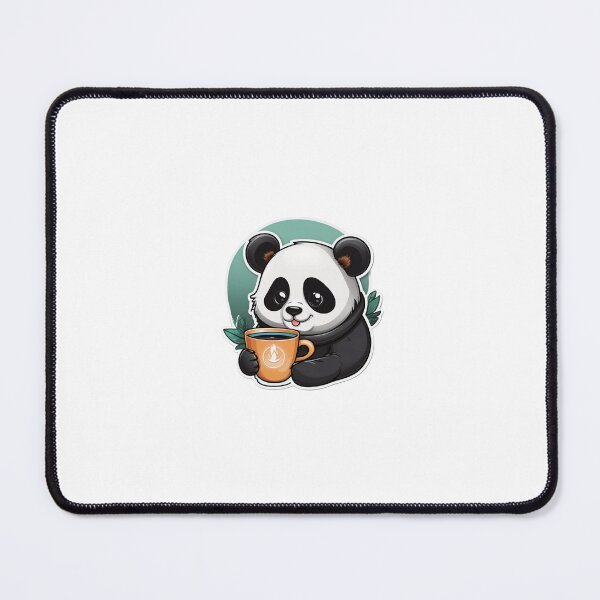 Item preview, Cute Panda Coffee Sticker designed and sold by GenArt Prints.