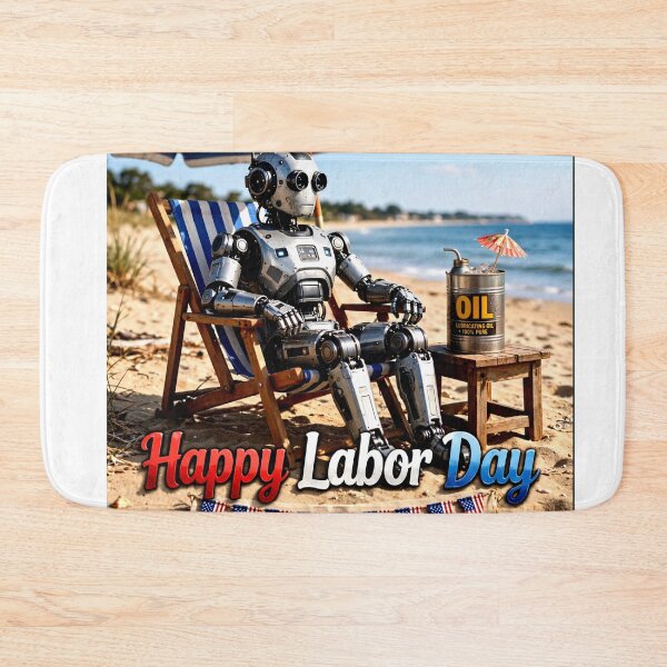 Item preview, Robot Relaxing on Beach 02 designed and sold by Iron El Studios.
