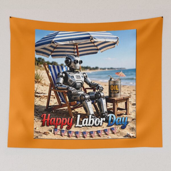 Item preview, Robot Relaxing on Beach 02 designed and sold by Iron El Studios.