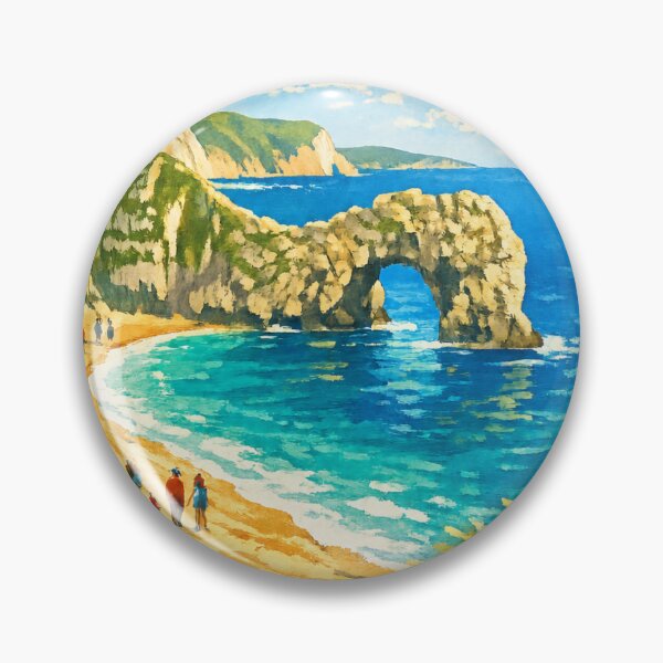 Item preview, Durdle Door Travel Stamp designed and sold by RebelCactusStore.