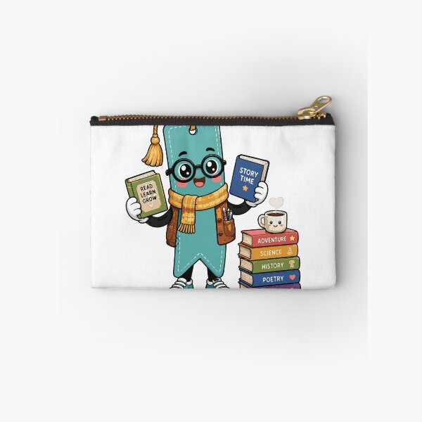 Item preview, Librarian Bookmark T-Shirt & Sticker | Cute Kawaii Reading Mascot | Book Lover Gift designed and sold by Sunday.Supply.