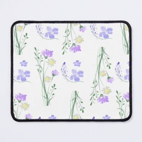 Item preview, Watercolor Wildflower Meadow Pattern | Soft Lavender & Lilac Botanical Print designed and sold by gllemm.