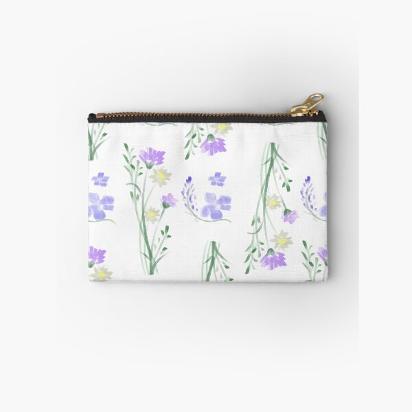 Item preview, Watercolor Wildflower Meadow Pattern | Soft Lavender & Lilac Botanical Print designed and sold by gllemm.